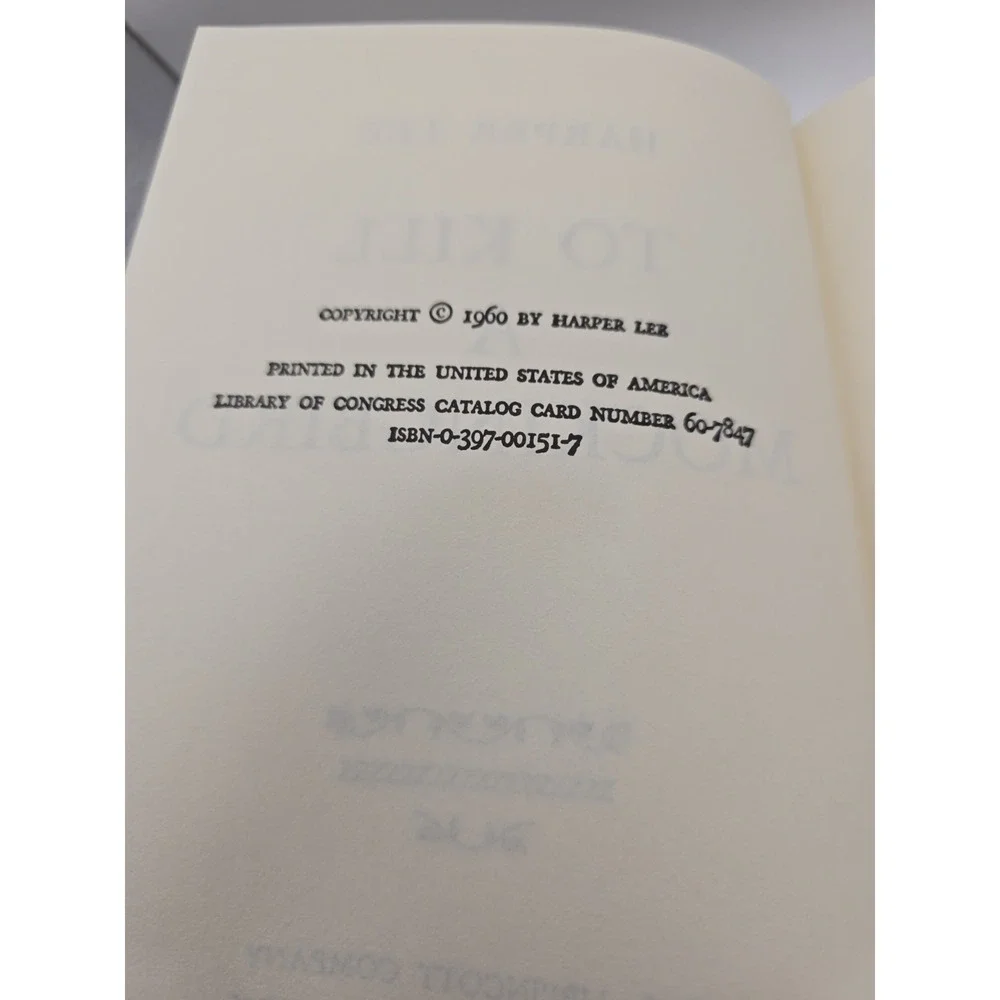 To Kill A Mocking Bird Harper Lee 1960